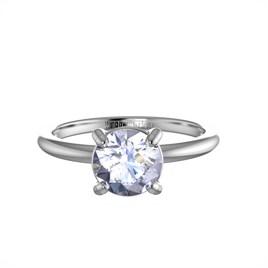 Season's Solitaire 14k White Gold