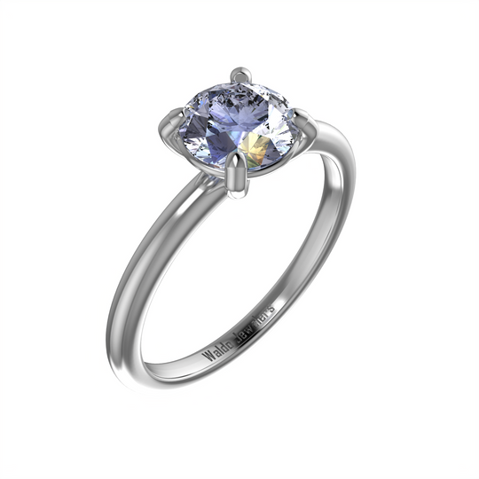 Season's Solitaire 14k White Gold