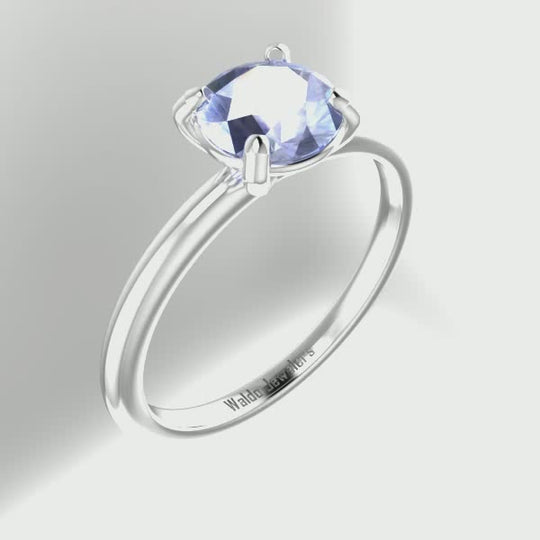 Season's Solitaire 14k White Gold